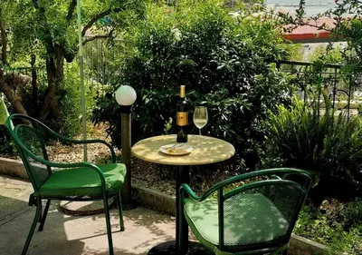 Vrt u objektu Holiday apartment in Zaboric with sea view, balcony, air conditioning, WiFi 5177-4