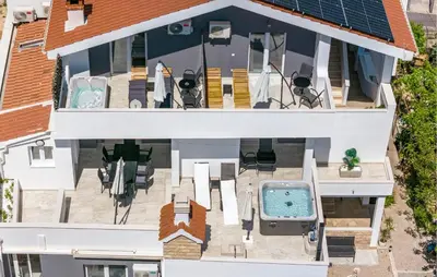 Balkon ili terasa u objektu Awesome Apartment In Vodice With House Sea View