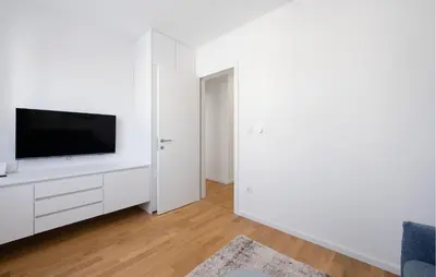 TV i/ili zabavni centar u objektu Nice Apartment In Brodarica With House Sea View