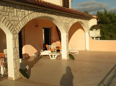 Balkon ili terasa u objektu Apartment with Terrace and Sea View Brodarica