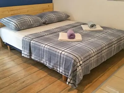Krevet ili kreveti u jedinici u objektu Apartments Mateo - One Bedroom Apartment - Blue