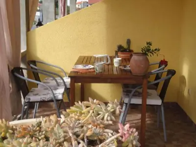 Tlocrt objekta Cozy Vodice Garden Apartments With Terrace and BBQ - Classic one bedroom apartment BLACK
