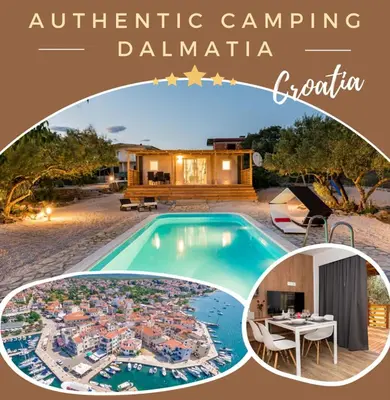 Bazen u objektu Authentic Camping Dalmatia ili u blizini