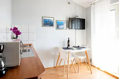 Tlocrt objekta Charming apartment with sea view in Šibenik, 38 m².