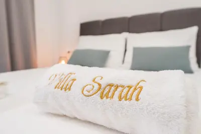 Krevet ili kreveti u jedinici u objektu Villa Sarah