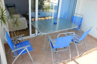 Tlocrt objekta Apartment in Rogoznica with sea view, balcony, air conditioning, WiFi 5148-1